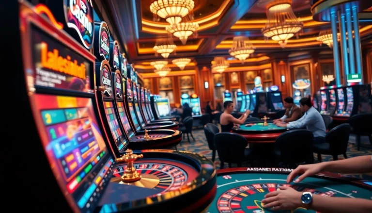 Experience the thrilling atmosphere of trang chủ 789f, featuring colorful slot machines and poker action that excites every gambler.